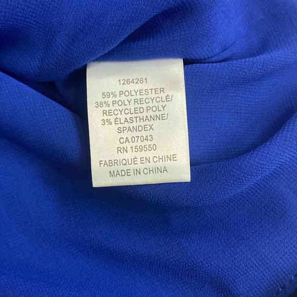 NWOT RACHEL ROY Front & Back Knot Halter Top in Sapphire Blue Size Large - Picture 7 of 8